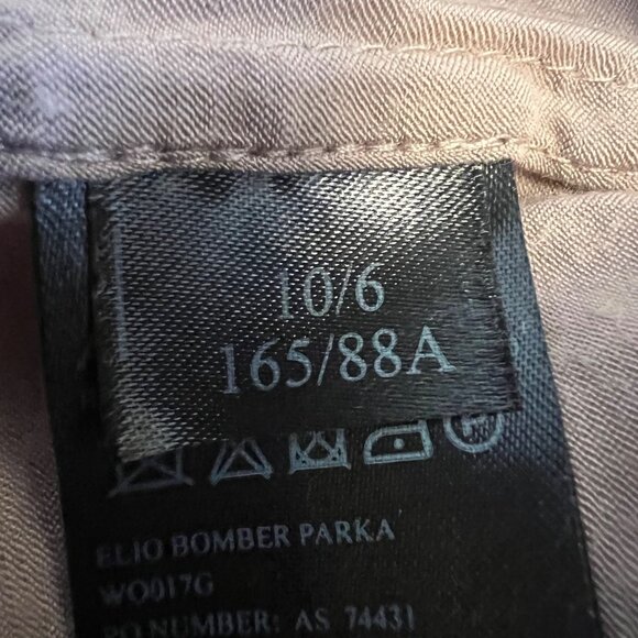 AllSaints Elio Bomber Parka Long Utility Cargo Duster Coat Size 6 - Picture 7 of 15